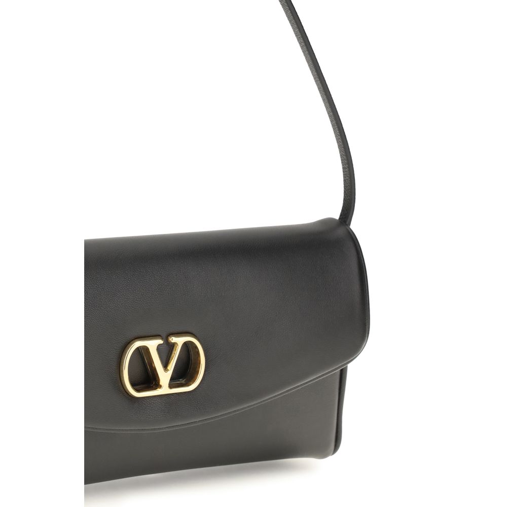 Valentino Garavani Brown Lamb Ovis Aries Aries Shoulder Bag